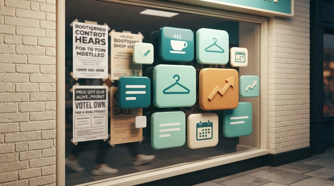 shop window poster templates for local businesses